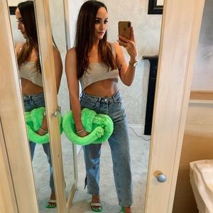H&M Silver Rhinestone Bralette Crop Top